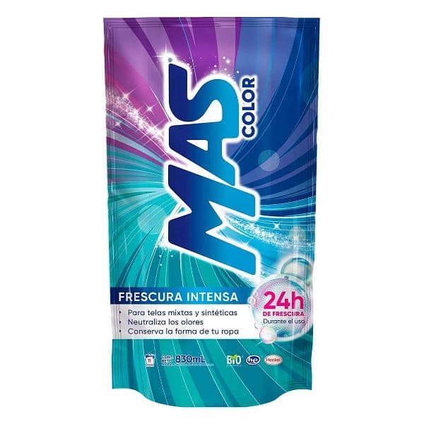 Detergente Mas liquido care y refresh 830 ml