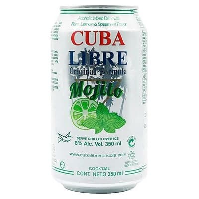 CUBA LIBRE CERVEZA MOJITO LATA 350ML