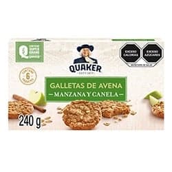 Quaker Galletas de Avena Manzana y Canela 240 g