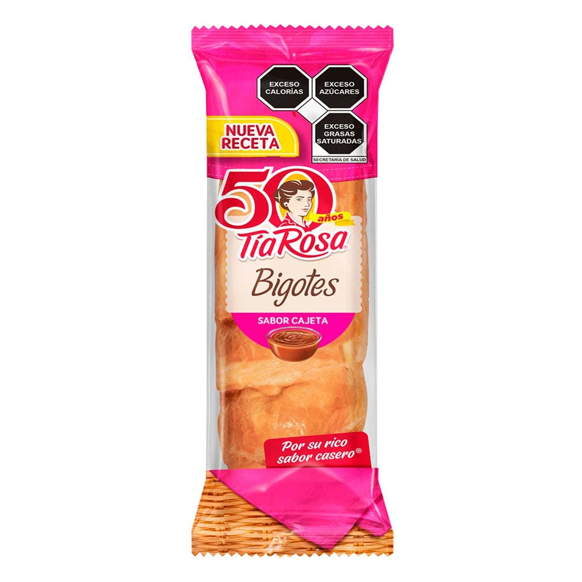 Pan Dulce Tia Rosa Bigotes Cajeta 80 Gr