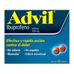 Glaxo Advil Grageas 200 mg 12 Piezas