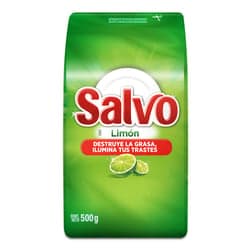 Salvo Limón Detergente Lavatrastes en Polvo 500 grs