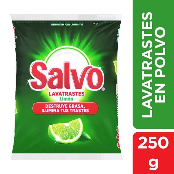 Detergente lavatrastes salvo limon 250 g