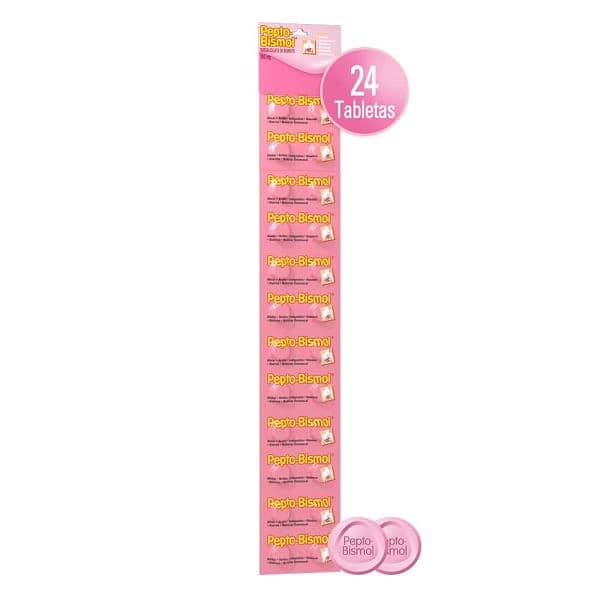 Pepto Bismol 24 tabletas masticables
