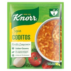 Knorr Sopa de Coditos Pasta Instantánea 95 gr