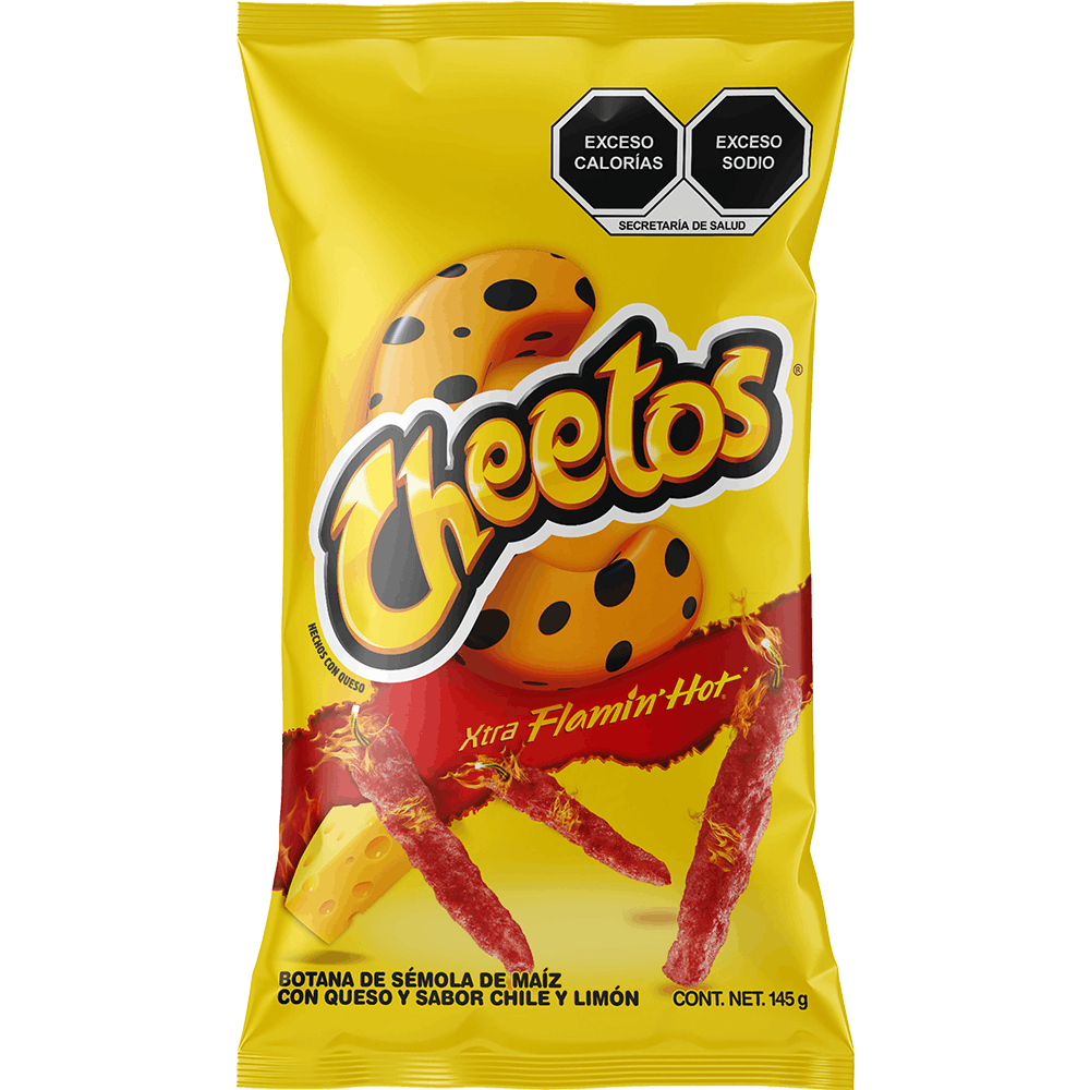 CHEETOS FLAMIN HOT COMPARTE 145GR