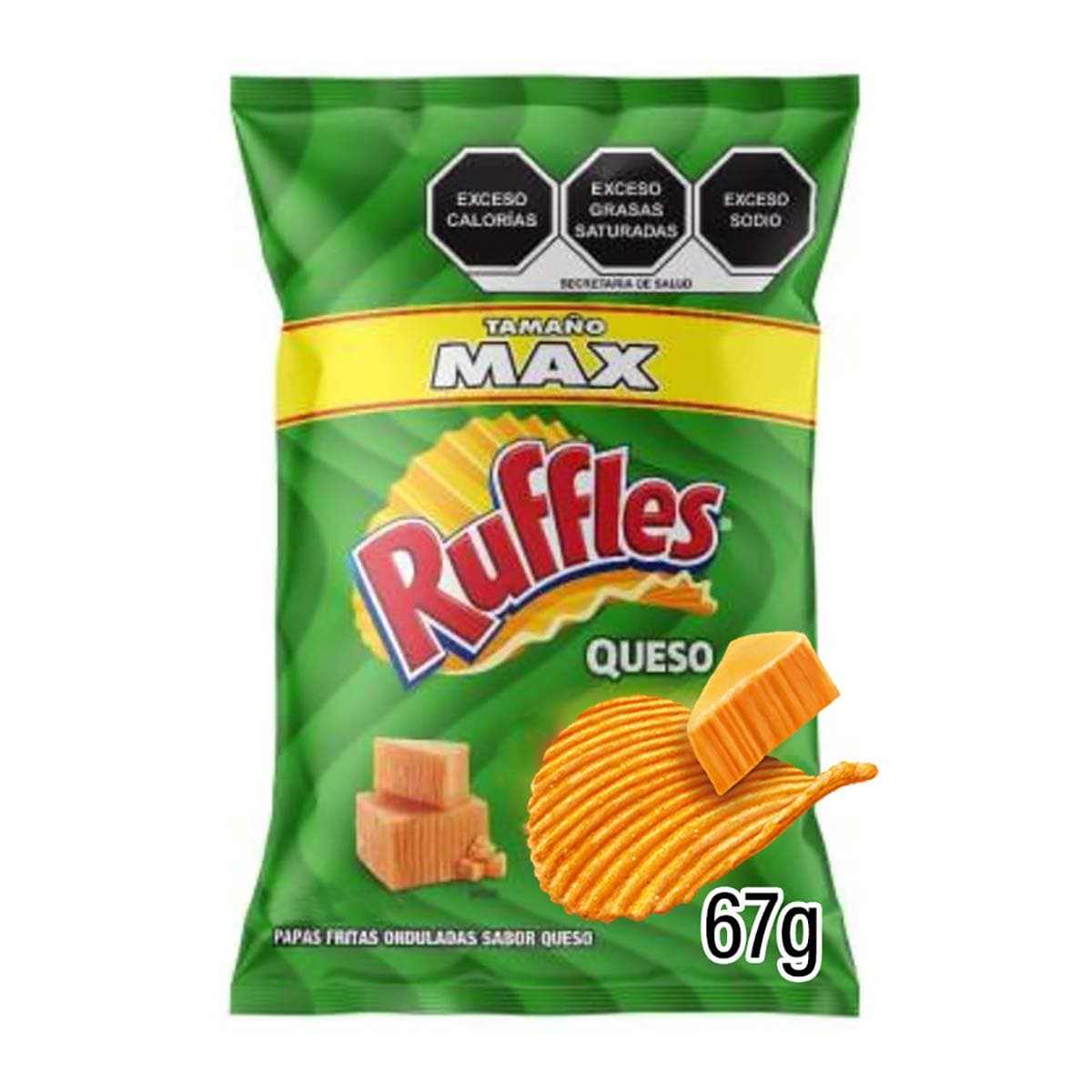 Papas Sabritas Ruffles Queso MAX 61g