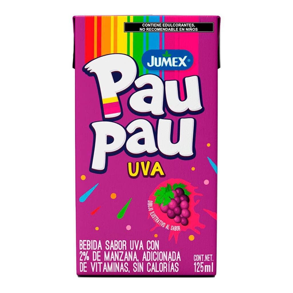 Bebida con Jugo de Fruta Uva 125 ml Pau Pau