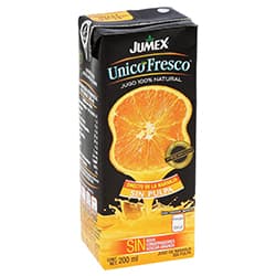 Jumex Único Fresco Jugo Naranja sin Pulpa 200 ml