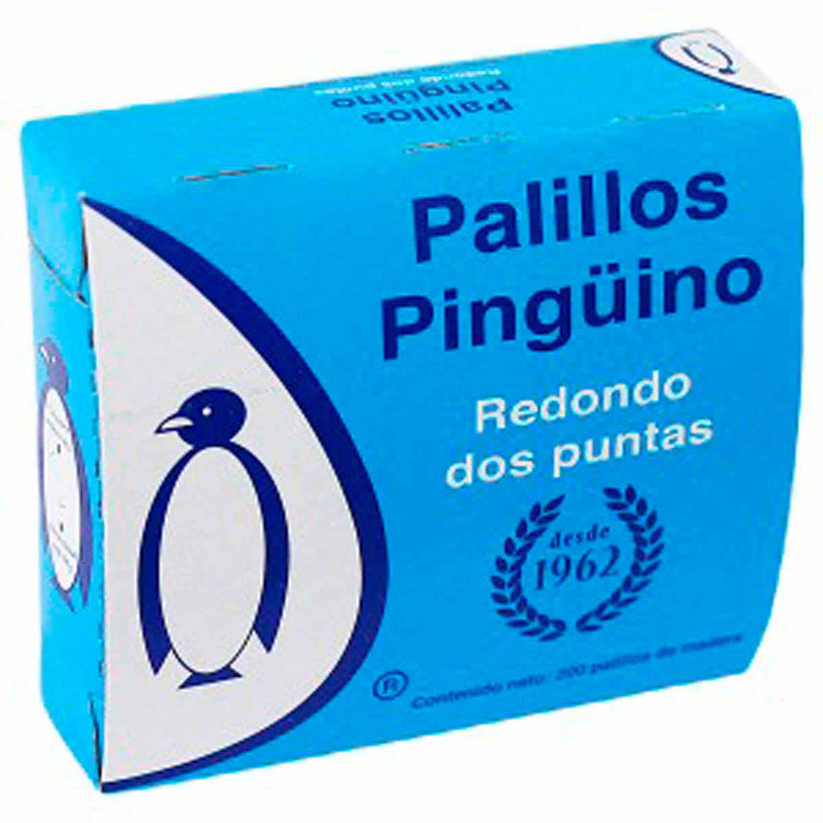PALILLOS PINGUINO  DOS PUNTAS 200PZAS