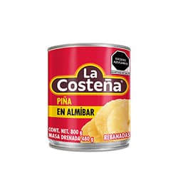 La Costeña  Piña en Almibar en Rebanadas 800 gr