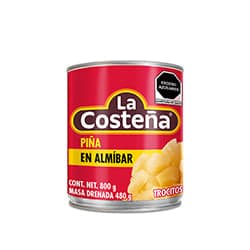 La Costeña Piñas en Almibar en Trocitos 800 gr
