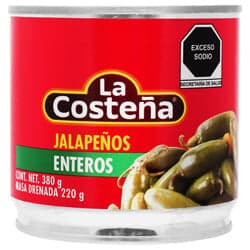 La Costeña Chiles Jalapeños Enteros 380 grs