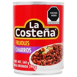 FRIJOLES CHARROS LA COSTEÑA 560GR      .
