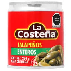 La Costeña Chiles Jalapeños Enteros 220 grs
