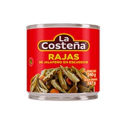La Costeña Chiles Jalapeños en Rajas 340 grs