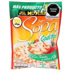 La Moderna Sopa de Codito y Tomate Pasta Instantánea 100 gr