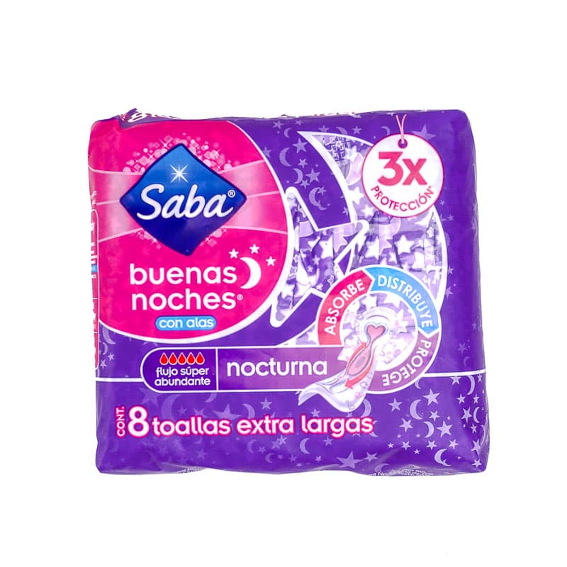 Toallas Femeninas Saba Buenas Noches Con Alas 8U