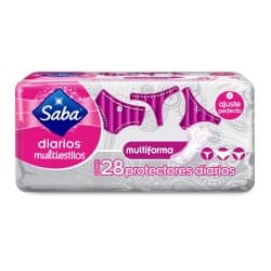 Saba Multiestilos Protector Diario Regular 28 pza
