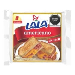 QUESO AMERICANO AMARILLO LALA 144 GR