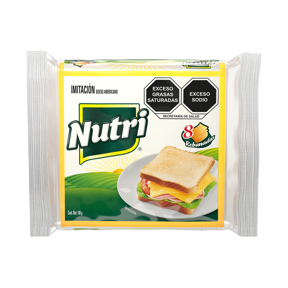 Queso Amarillo Tipo Americano Nutrileche 140.0 - Gr