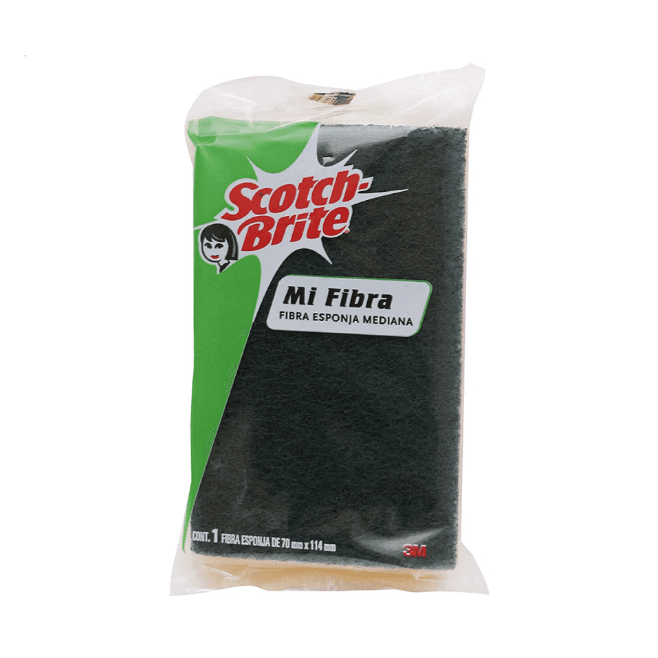 FIBRA ESPONJA MEDIANA SCOTCH-BRITE 1 pza