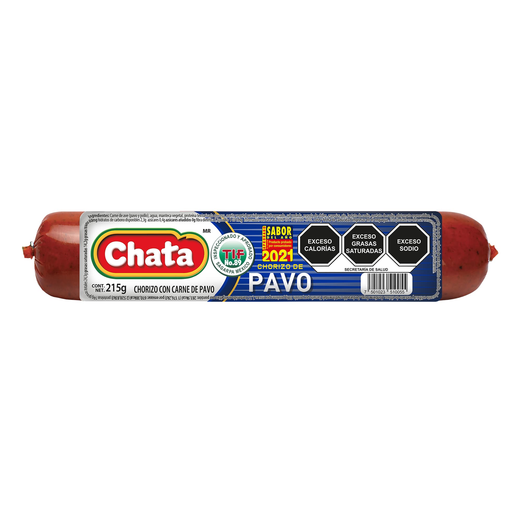 Chorizo De Pavo Chata 215.0 - Gr