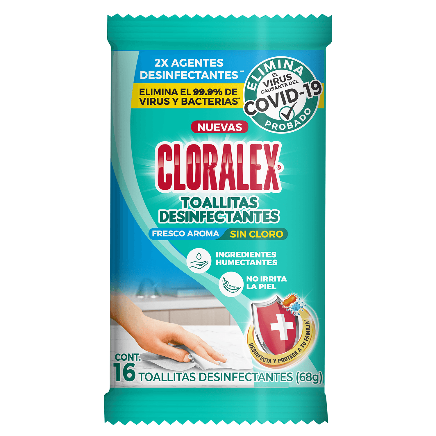 Desinfectante  Toallitas  Cloralex  16.0 - Pza