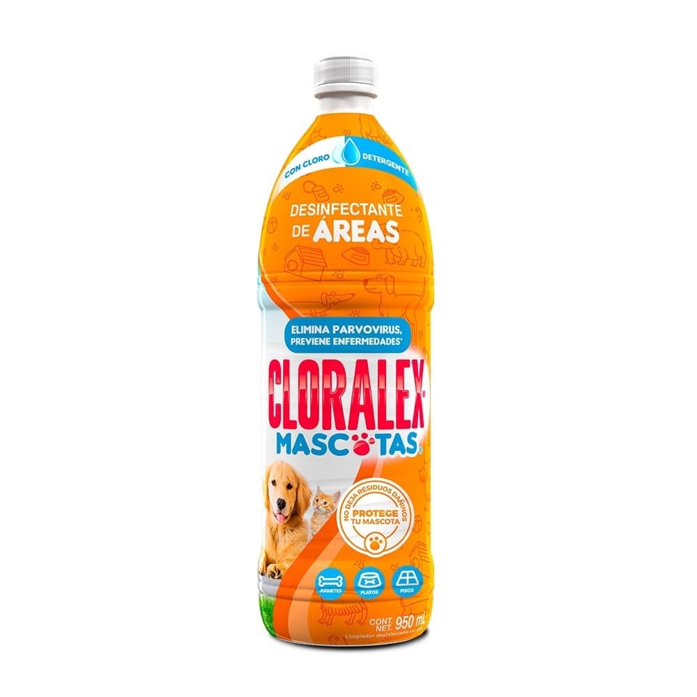 Cloralex Blanqueador Desinfectante Área Mascotas 950 ml