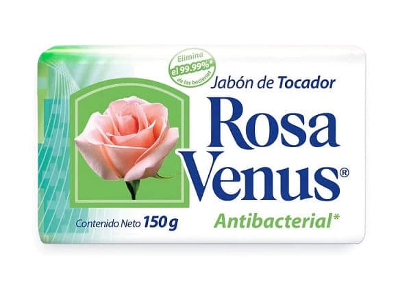 Jabon Rosa venus antibacterial 150 g
