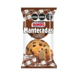 MANTECADAS CHISPAS DE CHOCOLATE 6 PZ 190 pza