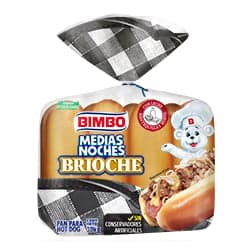 Bimbo Pan para hot dog medias noches brioche