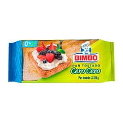 Bimbo Pan Tostado Cero Cero 250 g