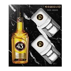 Licor 43 .750 C/ 2 Copas Globo
