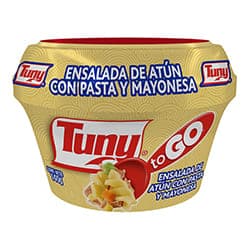 ATUN TUNY TOGO CON PASTA 140 GRS       .