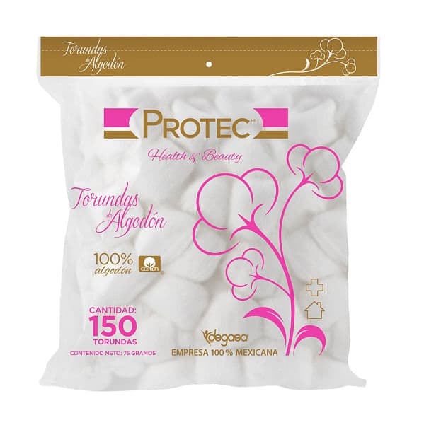 Torundas Protec 75g con 150 piezas