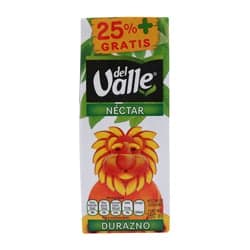JUGO NECTAR DE DURAZNO TETRAPACK DEL VALLE 250 ml