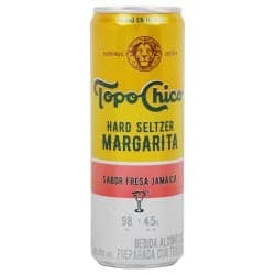 Bebida Hard Seltzer Topo Chico Margarita Fresa Jamaica 355 ml