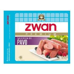SALCHICHA DE PAVO PZA ZWAN 1 Kg