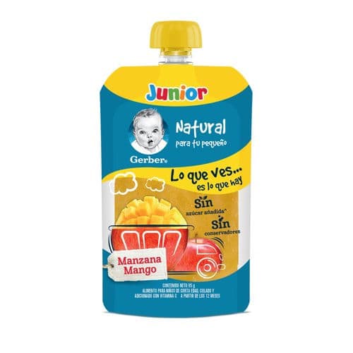 Papilla Gerber junior manz mango pouch 95 g
