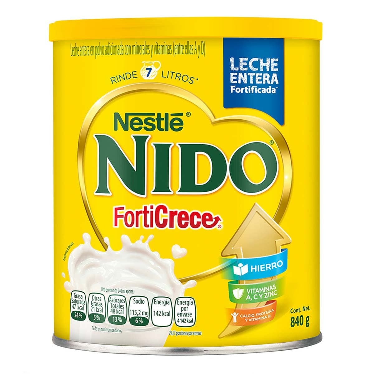 Leche En Polvo Nido Forti 840 Gramos