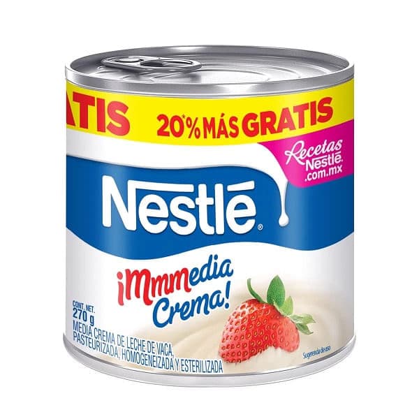 Media crema Nestle 225 g