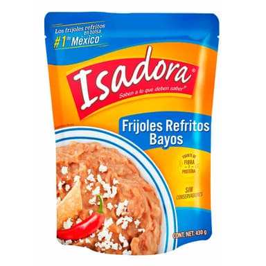 Frijoles refritos bayos isadora 430 g