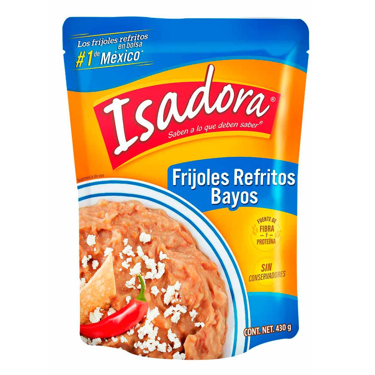 Frijoles refritos bayos isadora 430 g