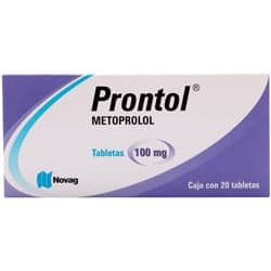 Prontol Metoprolol 100 mg 20 Tabletas