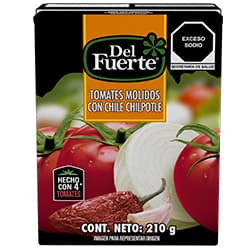 Del Fuerte Tomates Molidos con Chile Chilpotle 210 g