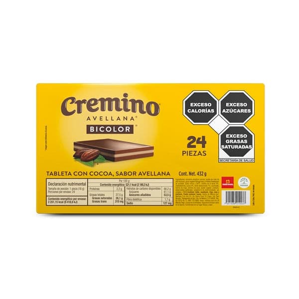 Cremino Nutresa bicolor 24 piezas