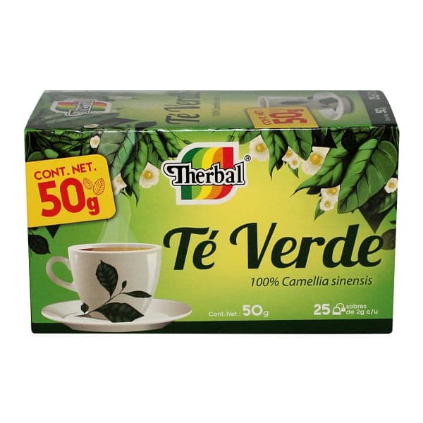 Te Therbal verde con 25 sobres