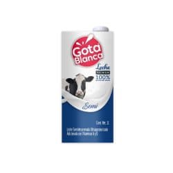 LECHE UHT SEMIDESCREMADA GOTA BLANCA 1L