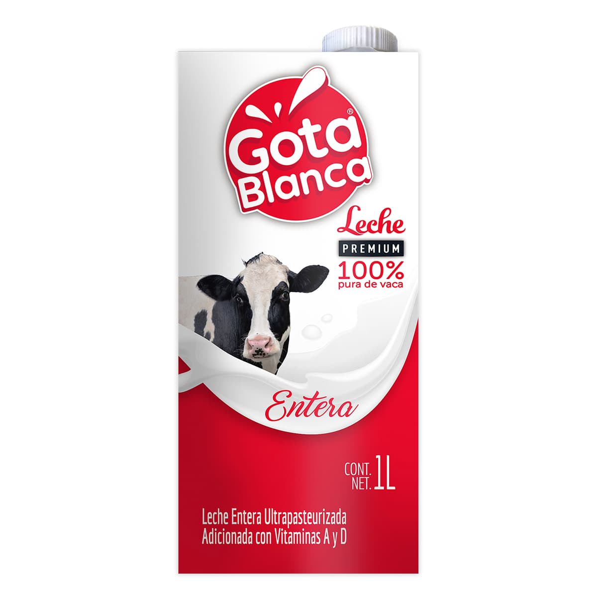 LECHE UHT ENTERA GOTA BLANCA 1L